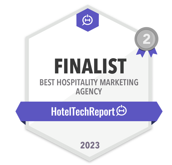 Net Affinity rank #2 Best Hospitality Digital Marketing Agency @ 2023 HotelTechAwards